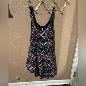 Colorful Geometric Pattern Dress